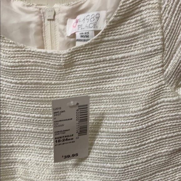 The Children’s Place Cream and Gold Striped Dress - Picture 5 of 5